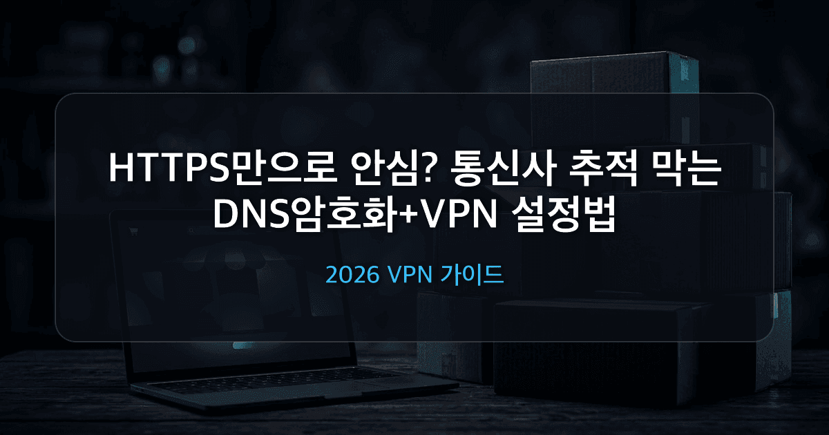 HTTPS만으로 안심? DNS 추적과 VPN 설정법 2026